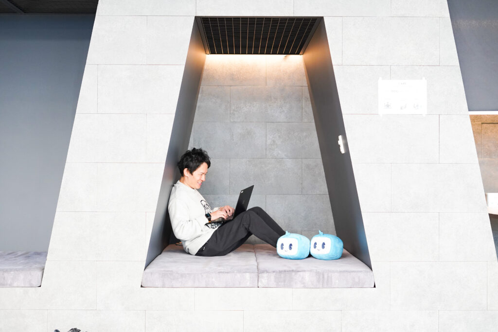 株式会社テレシーのオフィスの集中スペース