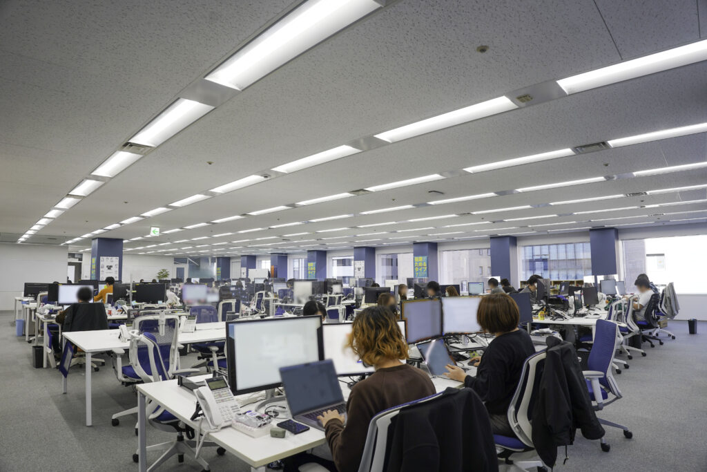 株式会社アシロのオフィスの執務エリア