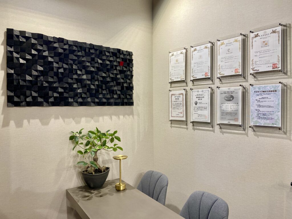 株式会社日生リビングシエスタの打ち合わせスペース